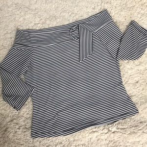 Striped Shoulder Shirt